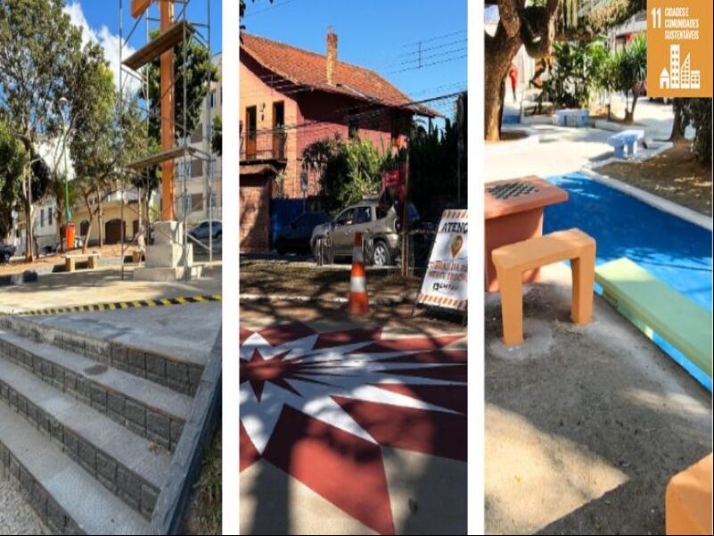 Pintura, reparos e brinquedos: seis praças da região central são revitalizadas pela PJF Pintura, reparos e brinquedos: seis praças da região central são revitalizadas pela PJF