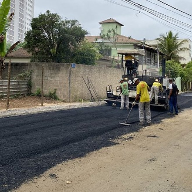 EMPAV inicia pavimentação de mais duas vias da cidade EMPAV inicia pavimentação de mais duas vias da cidade