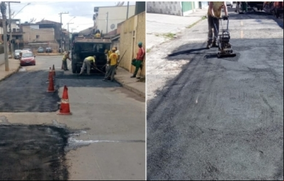 Empav aplica mais de 50 toneladas de asfalto diariamente nas ruas da cidade Empav aplica mais de 50 toneladas de asfalto diariamente nas ruas da cidade
