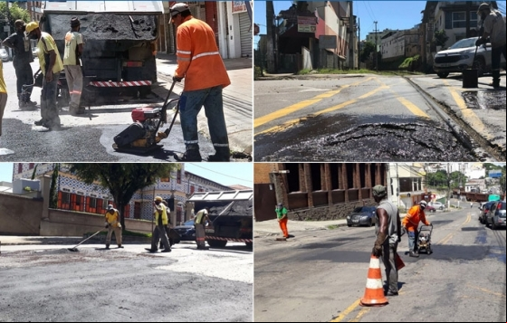 Empav faz reparos no asfalto em diversos bairros da cidade Empav faz reparos no asfalto em diversos bairros da cidade