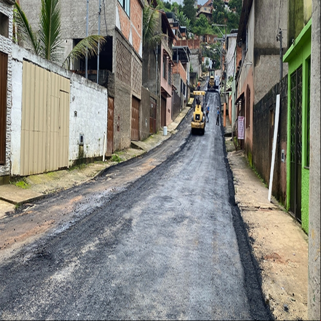 PJF dá sequência à pavimentação na Rua Maria Aparecida Martins, no Vale Verde PJF dá sequência à pavimentação na Rua Maria Aparecida Martins, no Vale Verde