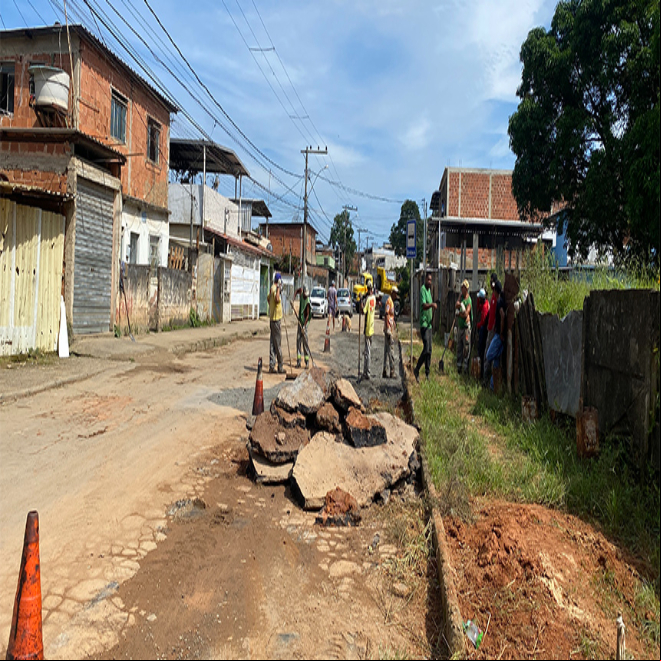 PJF inicia pavimentação de todas as ruas do bairro Santa Clara PJF inicia pavimentação de todas as ruas do bairro Santa Clara