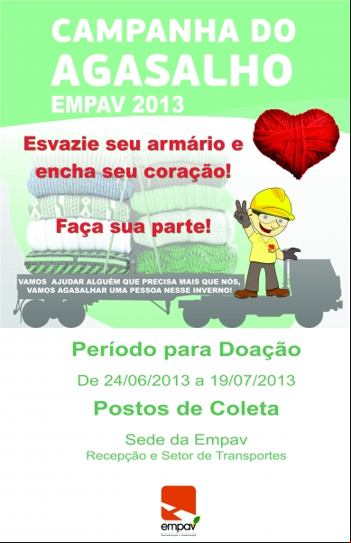 Campanha do Agasalho Empav 2013 Campanha do Agasalho Empav 2013