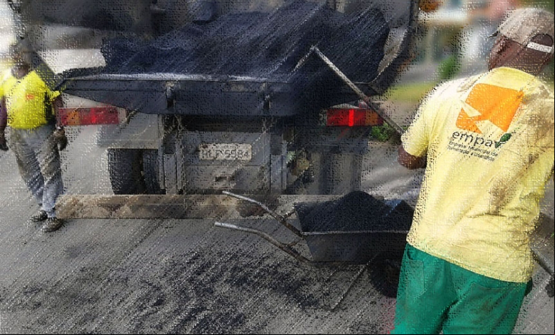 Empav realiza operação tapa-buracos em oito bairros Empav realiza operação tapa-buracos em oito bairros