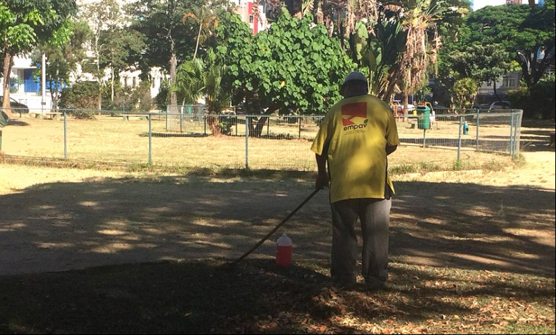 Empav realiza poda de árvores e manutenção de praças na cidade Empav realiza poda de árvores e manutenção de praças na cidade