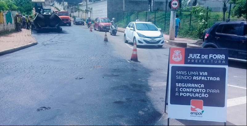 Empav prossegue com asfaltamento no final de semana Empav prossegue com asfaltamento no final de semana