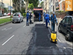 Mais de 300 vias são atendidas pela operação tapa-buracos em março