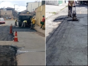 Empav aplica mais de 50 toneladas de asfalto diariamente nas ruas da cidade