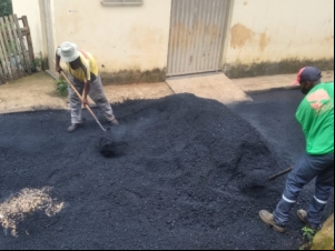 Empav realiza pavimentação asfáltica completa no bairro Santa Rita