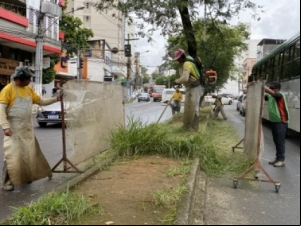 Avenida dos Andradas recebe zeladoria do Programa Boniteza