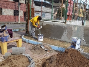 Praças dos bairros Santa Luzia e Nossa Senhora das Graças recebem revitalização do Programa Boniteza