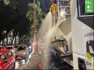 Cidade florida: Prefeitura segue com plantio de flores em canteiros