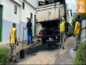 São Judas Tadeu e outros 18 bairros são atendidos com a operação tapa-buracos nesta quarta-feira, 24