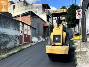 PJF inicia o recapeamento da Rua Aleixo Martins Neto, no bairro Progresso