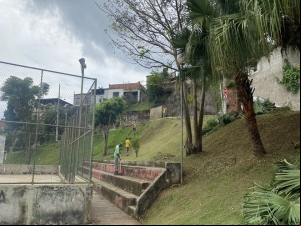 PJF realiza 19 atendimentos em praças, canteiros e trevos durante o feriado