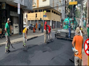 PJF conclui recapeamento em trecho da Rua Barão de Cataguases nesta sexta, 24
