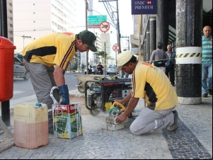 Empav realiza obra de ibilidade no Centro da cidade