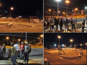 Prefeito confere iluminação de praça no Monte Castelo