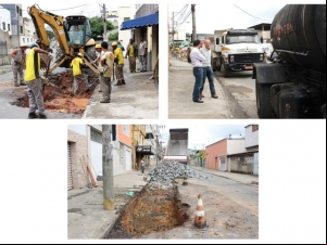Prefeitura inicia recapeamento asfáltico na Américo Lobo