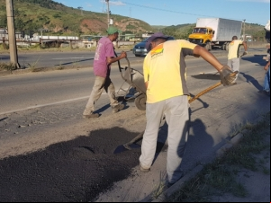 Empav realiza tapa-buracos em nove bairros