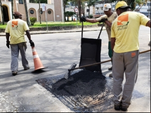Empav realiza tapa-buracos em 57 vias nesta semana