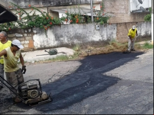 Empav utiliza mais de 60 toneladas de massa asfáltica em operação tapa-buracos