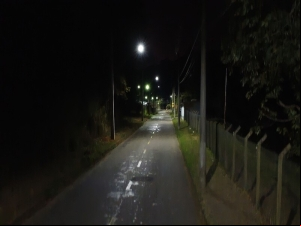 Brilha JF: Estrada Athos Branco da Rosa, no Parque Serra Verde, recebe iluminação de LED